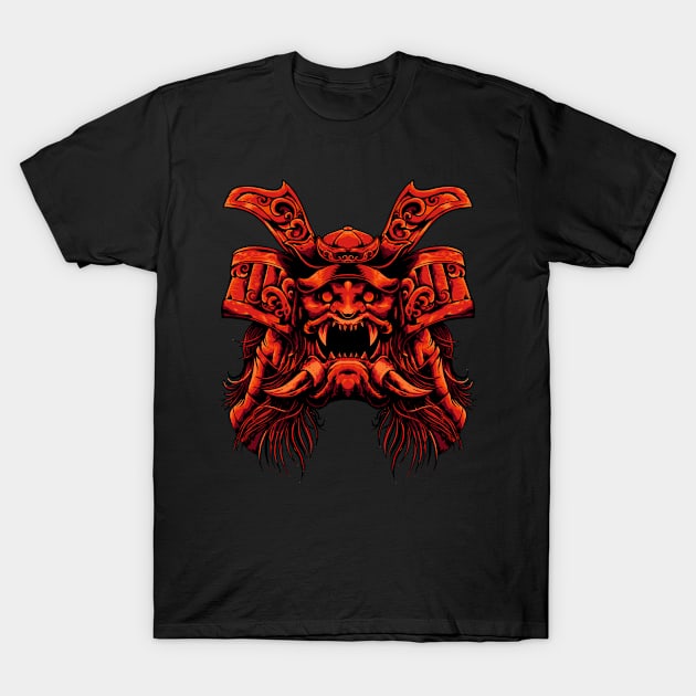 samurai devil mecha T-Shirt by Invectus Studio Store